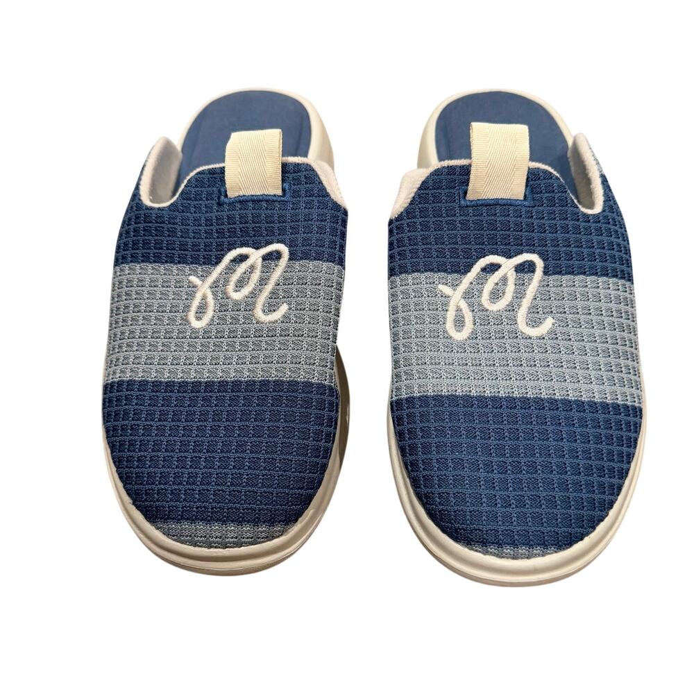 Malbon x Lusso Navy Blue Slippers Size 9